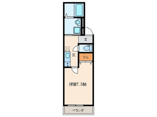 ﾌｼﾞﾊﾟﾚｽ阪急園田駅東Ⅱ番館の物件間取画像